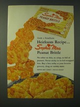 1960 Sophie Mae Peanut Brittle Ad - From a Southern heirloom recipe - £14.46 GBP