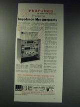 1963 Electro Scientific Industries 291B Universal Impedance Measuring System Ad - £14.78 GBP