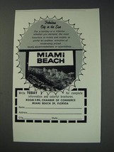 1963 Miami Beach Florida Ad - Fabulous city in the sun - £14.27 GBP