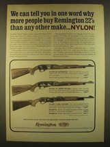 1963 Remington Rifle Ad - Nylon 66 Automatic, Nylon 76 Lever-Action, Nylon 11 - $18.49