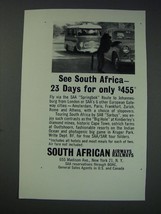 1963 South African Airways and Railways Ad - See South Africa - £14.44 GBP