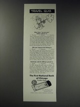 1963 The First National Bank of Chicago Travelers Checks Ad - No-See-Ums - £14.78 GBP
