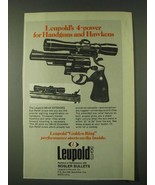 1980 Leupold M8-4X Extended Eye Relief Scope Ad - £14.62 GBP