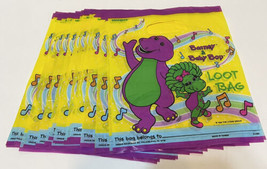 Rare Vintage 1992 Barney and Baby Bop Party Loot Bags The Lyons Group Lot of 16 - £23.04 GBP