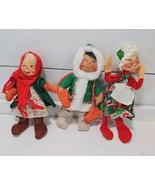 Annalee Dolls Christmas Theme Lot of 3 8&quot; Tall Eskimo Snow - €21,14 EUR