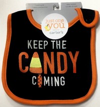 Just One You by Carter&#39;s Halloween Bib, Unisex, “Keep The Candy Coming” - £5.42 GBP