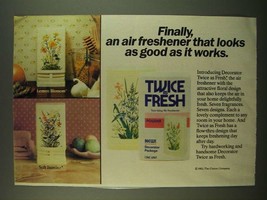 1983 Clorox Twice as Fresh Air Freshener Ad - £14.55 GBP