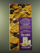 1983 Kellogg's Nutri-Grain  Cereal Ad - More raisins than any other cereal - $18.49
