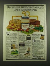 1983 Kraft Miracle Whip Ad - Recipes like these come around once every 50 years - £14.50 GBP