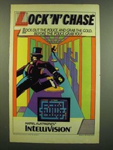 1983 Mattel Electronics Intellivision Lock &#39;n&#39; Chase Video game Ad - £14.45 GBP