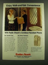 1983 Radio Shack ET-350A Cordless Handset Phone Ad - walk-and-talk  - £14.48 GBP