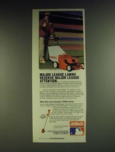 1984 Homelite Jacobsen Supper Bagger Lawn Mower Ad - Major league lawns Deserve - £14.57 GBP