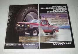 1984 Goodyear Wrangler Radial Tires Ad - Wrangler All-Season Radials. Out front  - £14.86 GBP