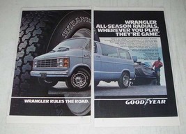1984 Goodyear Wrangler Radial Tires Ad - All-season radials. Wherever You Play - $18.49
