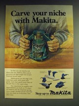 1984 Makita Power Tools Ad - DK1001 Cordless Drill, 6010DL Cordless Drill - £14.46 GBP