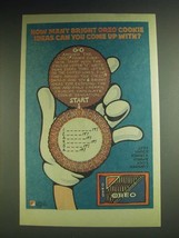 1984 Nabisco Oreo Cookies Ad - How many bright oreo cookie ideas - £14.55 GBP