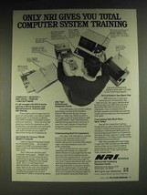 1984 NRI Schools Ad - Only NRI gives you total computer system training - £14.72 GBP