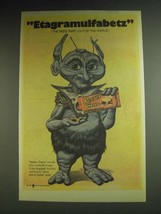 1984 Reese&#39;s Pieces Candy Ad - Etagramulfabetz Taste that&#39;s out of this World - £14.53 GBP