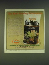 1985 Hoffman Fertilmix Potting Soil Ad - The ideal growing environment - £14.60 GBP