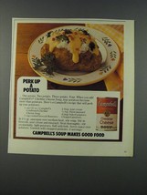 1986 Campbell&#39;s Cheddar Cheese Soup Ad - Perk up a potato - £14.76 GBP