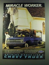 1986 Chevy Pickup Truck Ad - Miracle Worker - £14.56 GBP
