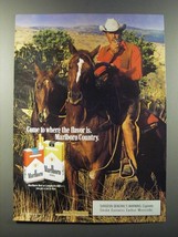 1986 Marlboro Cigarettes Ad - Come to where the flavor is. Marlboro Country - £14.50 GBP
