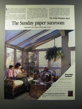 1986 Pella Windows and Doors Ad - The Sunday paper sunroom - £14.65 GBP