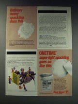 1986 Red Devil Onetime Spackling Ad - Ordinary heavy spackling does this - £14.77 GBP