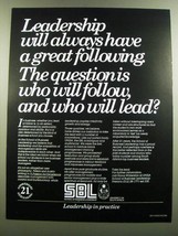 1986 SBL School of Business Leadership University of South Africa Ad - £14.55 GBP