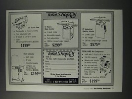 1986 TotalShop Ad - Scroll Saw, Heavy Duty Jointer, Industrial Quality Jointer - £14.56 GBP