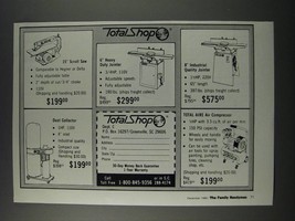 1986 TotalShop Ad - Scroll Saw, Heavy Duty Jointer, Industrial Quality Jointer - £14.50 GBP