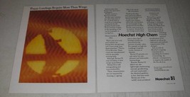 1987 Hoechst High Chem Ad - Happy landings require more than wings - £14.52 GBP