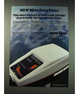 1987 Minn Kota 65mx Fishing Motor Ad - Fish days instead of Hours - £14.78 GBP