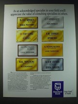 1987 Standard Bank Ad - As an acknowledged specialist in your field - £14.44 GBP
