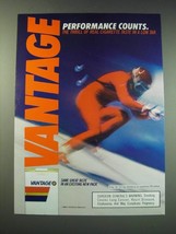 1987 Vantage Cigarettes Ad - Performance counts. The thrill of real cigarette  - £14.46 GBP