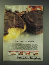 1987 Weight Watchers Ad - Feel free to act on impulse - £14.54 GBP