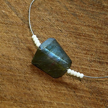 Labradorite Faceted Nugget Mother Pearl Beads Briolette Natural Loose Gemstone - £2.51 GBP