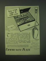1940 Community Plate Silverware Ad - Hampton Court, Berkeley Square, Patrician - £14.52 GBP