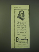 1942 Bronnley Soap Ad - Perfection requires the Hand of Time - £14.60 GBP