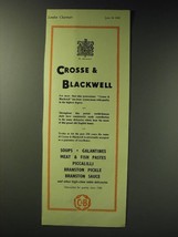 1942 C&amp;B Crosse &amp; Blackwell Food Ad - £14.57 GBP