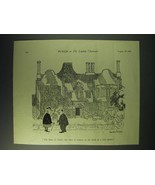 1942 Cartoon by Acanthus (Frank Hoar) - The house is Tudor - £14.54 GBP