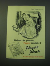 1953 Player&#39;s Cigarettes Ad - Listening to Records - $18.49