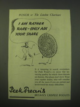 1942 Peek Frean&#39;s Biscuits Ad - I am rather rare - only ask your share - £14.62 GBP