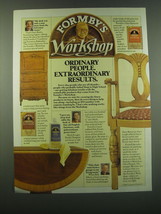1988 Formby&#39;s Furniture Refinisher, Poly Finish and Paint Remover Ad - £14.78 GBP