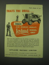 1953 Leyland Climax F.80 Type Compressor Ad - That's the Drill - $18.49