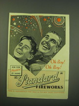 1953 Standard Fireworks Ad - Oh Boy! Oh Boy! - £14.54 GBP