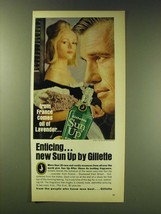 1964 Gillette Sun Up After Shave Ad - From France comes oil of Lavender - £14.78 GBP