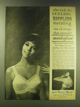 1964 Maidenform Sweet Music Bra Ad - Who took the curling rippling twisting out - $18.49