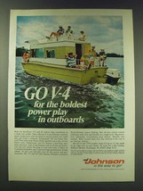 1970 Johnson Sea-Horse 115 and 85 Outboard Motors Ad - Go V-4 for the boldest  - $18.49