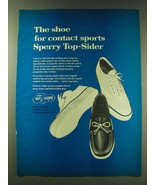 1970 Sperry Top-Sider Shoes Ad - The shoe for contact sports - £14.78 GBP